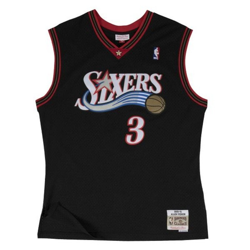 Mitchell & Ness - Allen Iverson Swingman NBA 76ers Jersey - Black